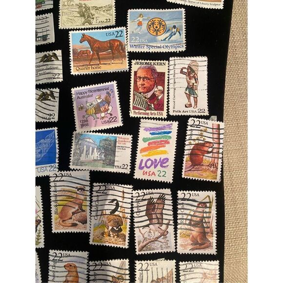 U. S. Postage Stamps 22 cents Cancelled Stamps Set of 35 - Picture 6 of 7
